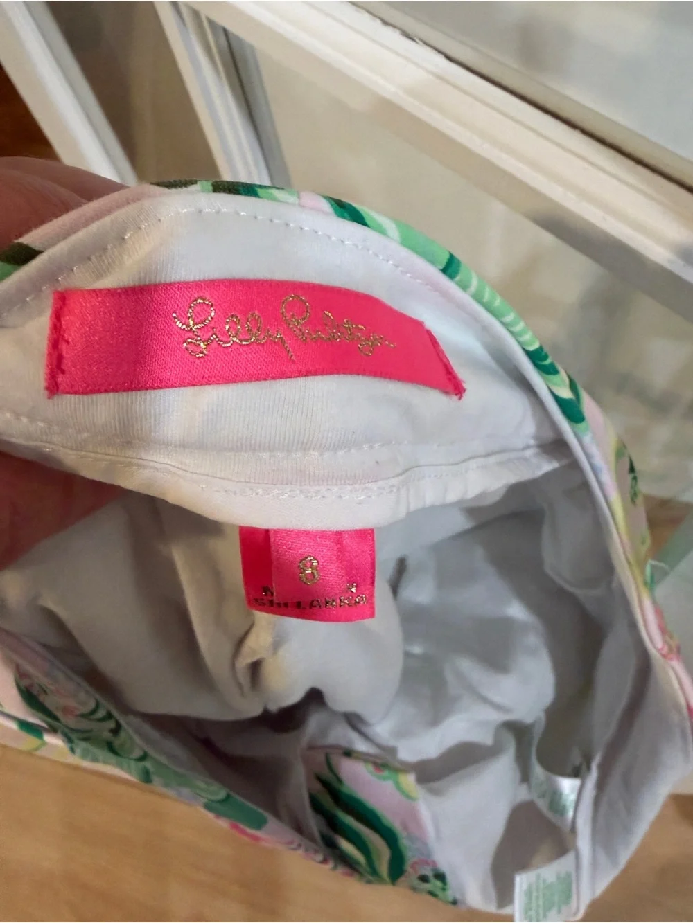 Lilly Pulitzer Colette Knit Skort Pink Floral Via Amore Spritzer Botanical Sz 8